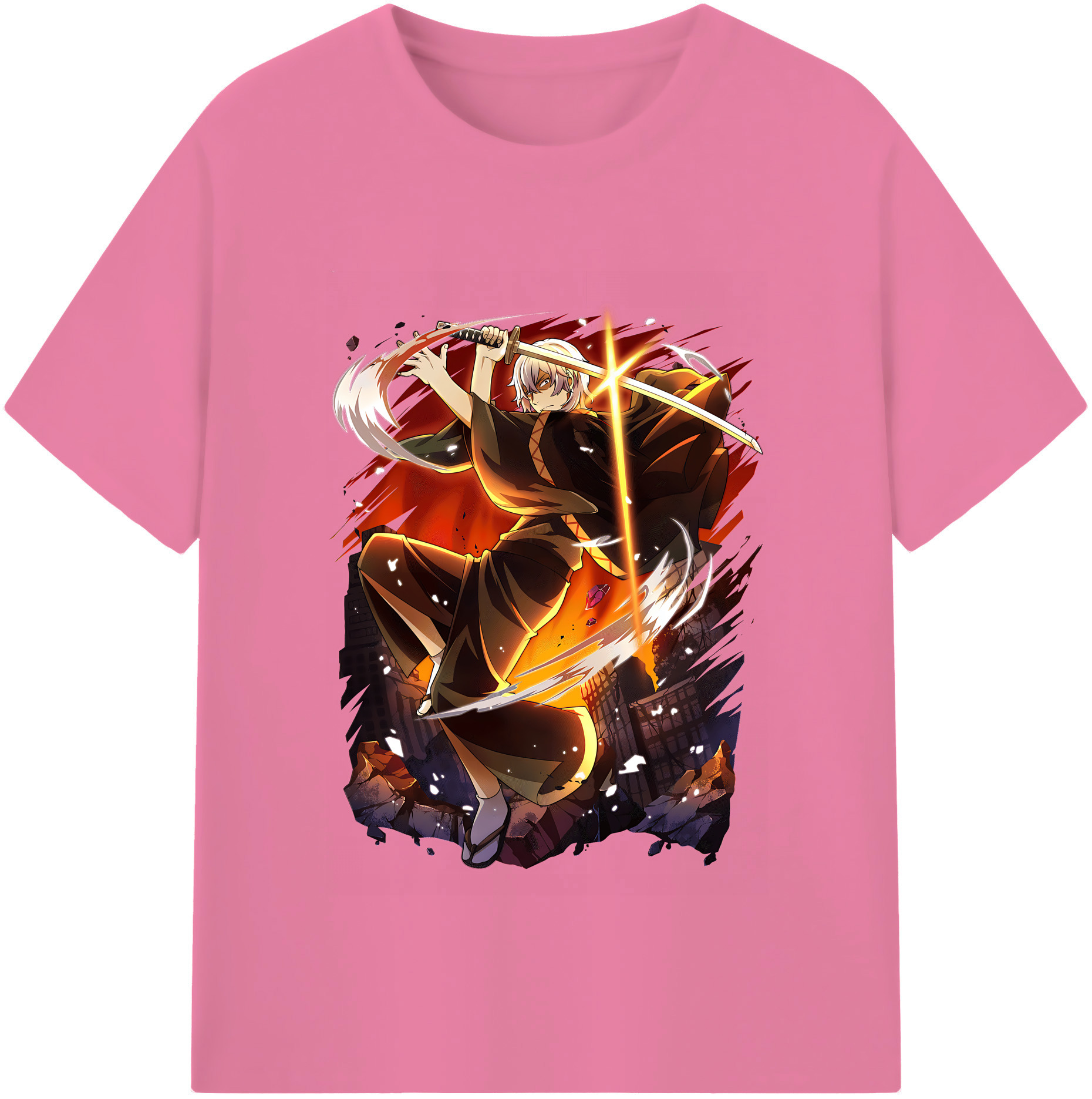 （画像用） 文豪ストレイドッグス Bungo Stray Dogs 綿100％半袖Tシャツ（フロントプリント）